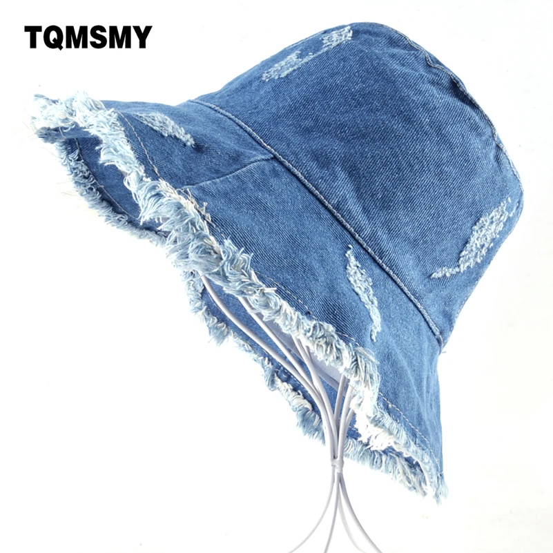 denim bucket hat womens