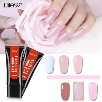 

Elite99 Acrylic Quick Building Gel Polish Clear Pink Nude Nail Tips Builder UV Gel Tips Enhancement Nail Art