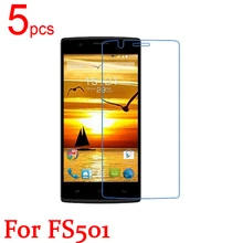 5pcs Ultra Clear LCD Screen Protector Film Cover For Fly FS501 Protective Film + cloth free shipping
