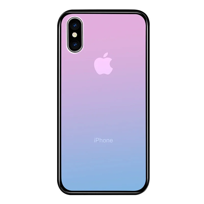 Для iPhone 11 Pro Max чехол градиентной расцветки Aurora чехол из закаленного стекла для iPhone XS Max XR XS X 7 8 6 6S Plus 11 Pro Жесткий Чехол - Цвет: Pattern 5