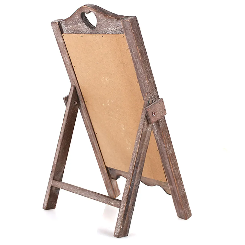 Wooden Small Blackboard Message Board Upright Home Restaurant Menu Card Desktop Cafe Multifunctional Decor Retro Nostalgia