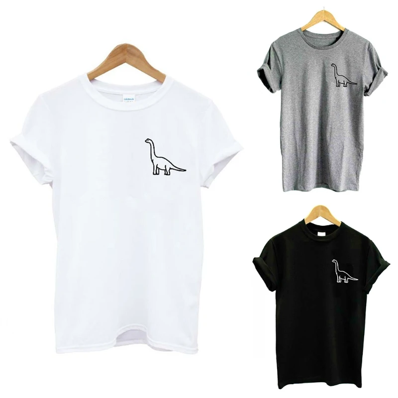 

Unisex Dinosaur T-Shirt Animals Print Casual Fashion Hipster Funny Tops