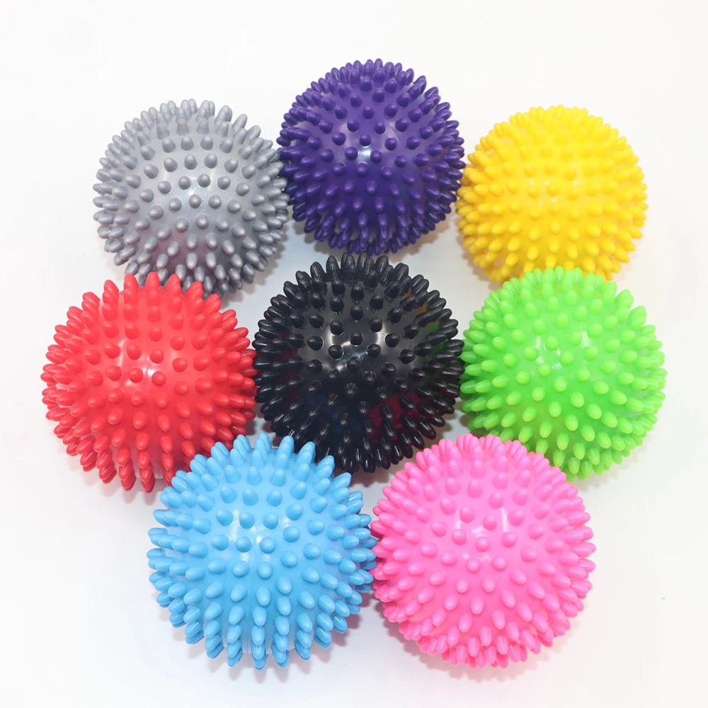 

7.5cm 9cm Massage Ball Durable PVC Spiky Trigger Point Sport Fitness Hand Foot Pain Relief Plantar Fasciitis Reliever Hedgehog