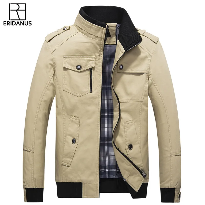 New Jacket Men Spring Autumn Casual Slim Fit Solid Jackets Simple Design Hot Sale 2017 Men