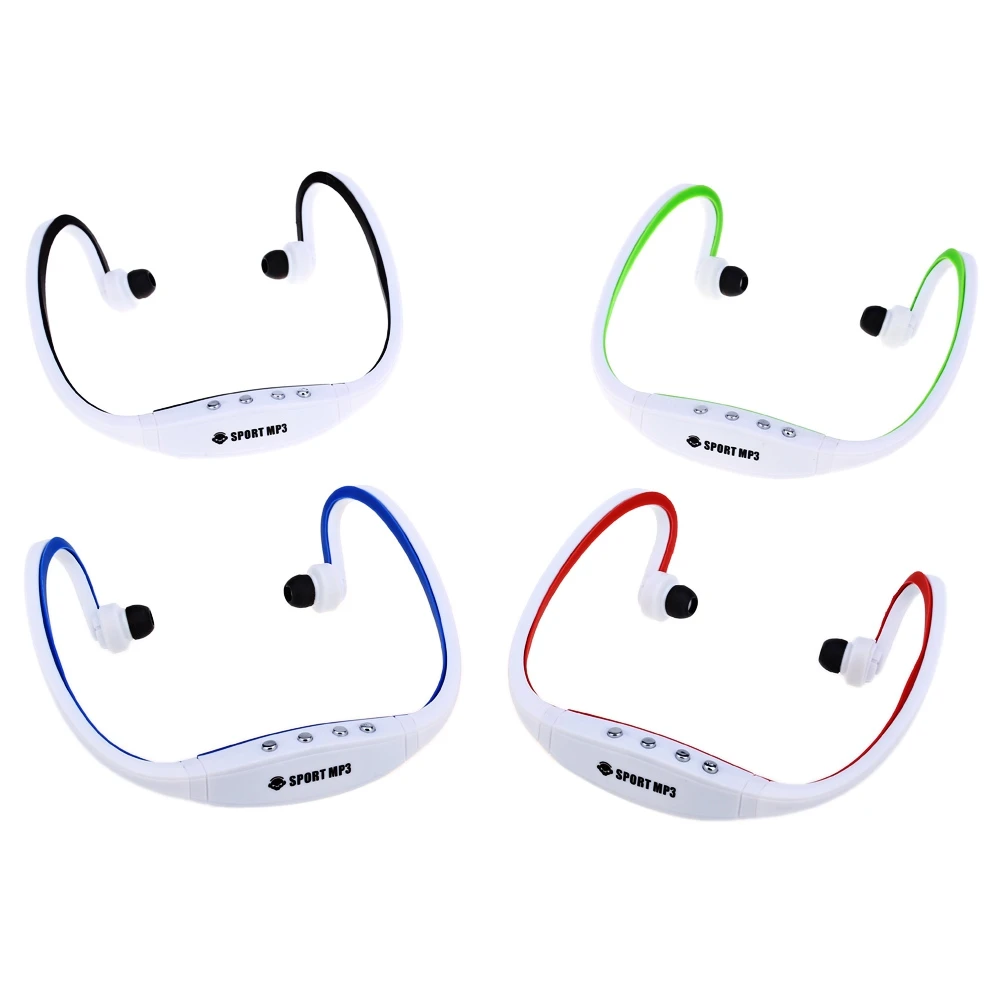 Portable Wearing Style Sport MP3 Player Headphone Headset FM Radio Function Supports TF / Micro SD Card Built in Battery|sport mp3 player|sport