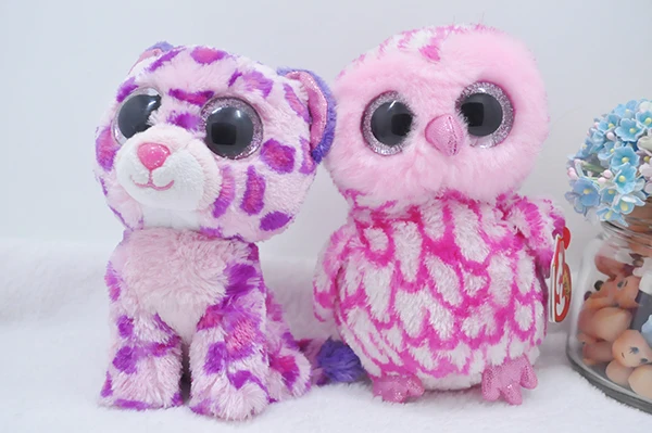 Cute Cartoon Pink Owl Leopard Lovely Animal Stuffed Plush Toy Doll Birthday Gift | Игрушки и хобби