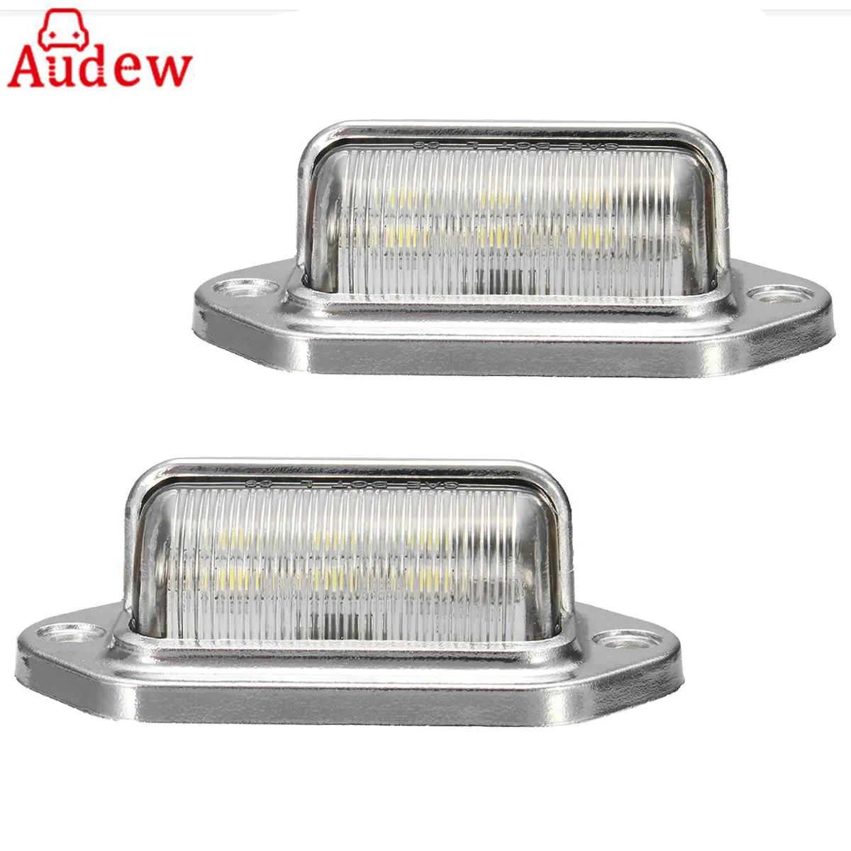Buy 2Pcs Car LED License Number Plate Step Light 6LED Plate Light For Lorry