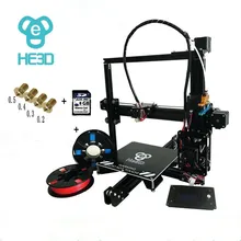 2017 Newest HE3D I3 Aluminium Extrusion reprap 3D Printer kit printer 3d printing 2 Rolls Filament 8GB SD card LCD As Gift