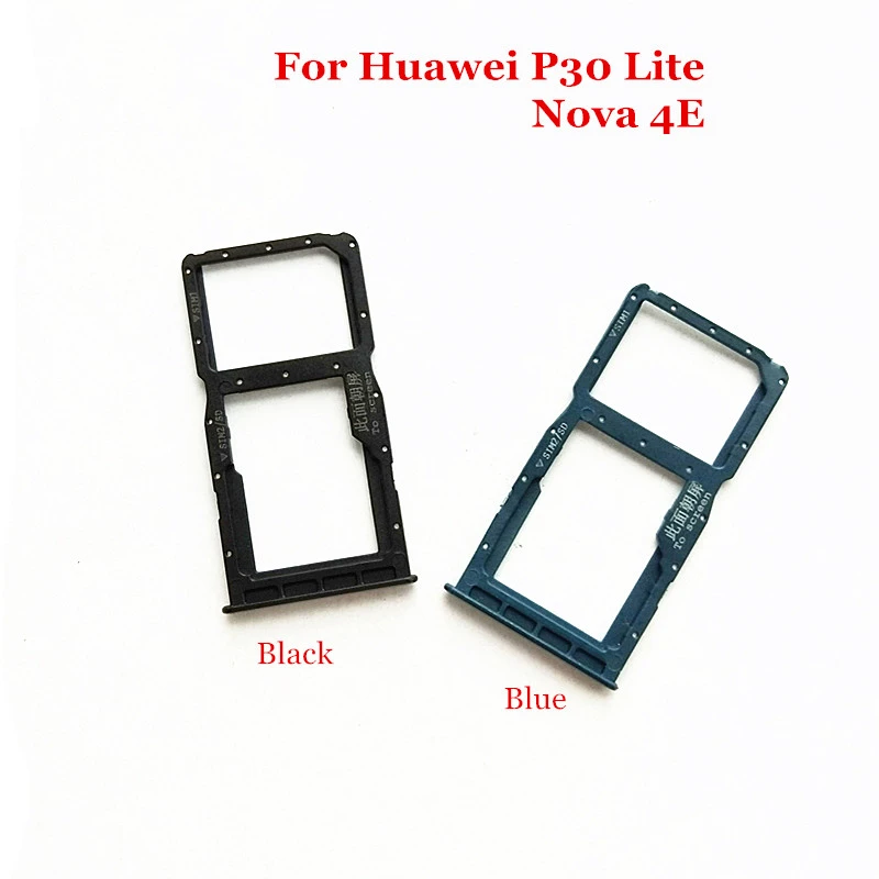 10pcs/lot For Huawei Lite / Nova 4e Sim Card Tray Adapter Micro Sd Card Holder Sim Cards Adapters - AliExpress