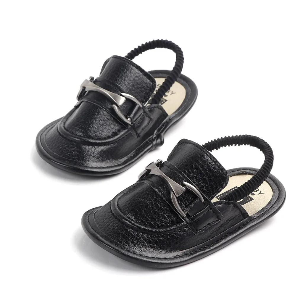 Модная Милая повседневная обувь для новорожденных мальчиков и девочек; простая обувь для малышей с металлическими элементами; удобная обувь на мягкой подошве; bebek ayakkabi