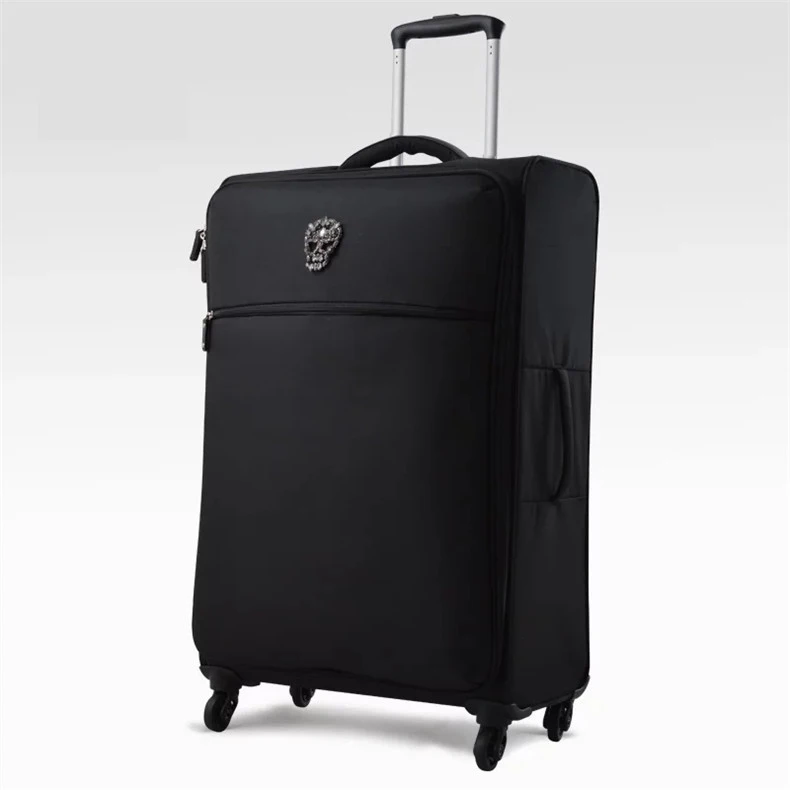 CARRYLOVE 1" 25" 2" Водонепроницаемый чемодан с черепом набор из 3 переносных чемоданов на колесиках - Цвет: 1pcs 19 inch