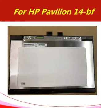 

original 14'' IPS LCD Touch Screen Digitizer Assembly+Frame For HP Pavilion 14-bf 1920*1080