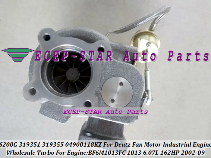 S200G 319351 319355 04900118KZ Turbo Turbocharger For Deutz Fan Motor Industrial Engine 2002-09 BF6M1013FC 1013 6.07L 162HP (4)