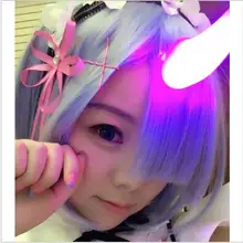00 Аниме Re: Zero Hajimeru Isekai Seikatsu Ram Rem Косплей Хэллоуин Опора Дьявол Рога
