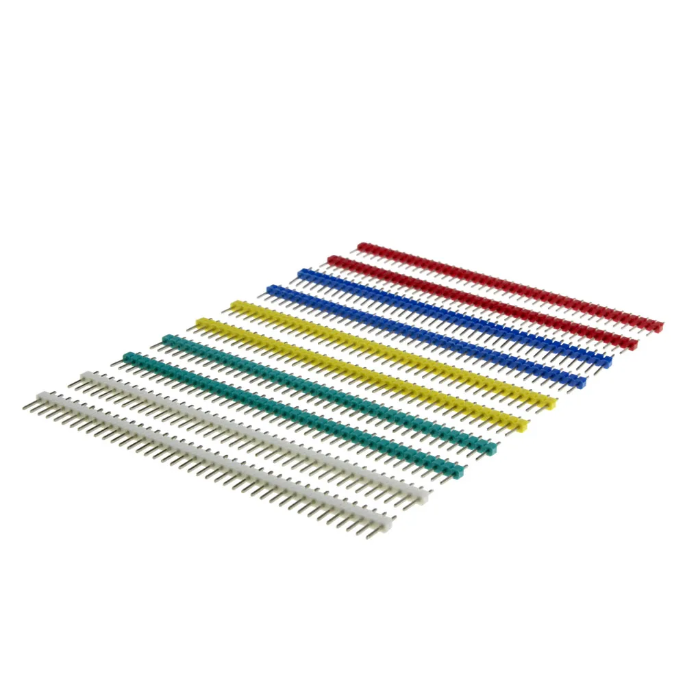 

Hot Sale 10pcs 40 Pin 1x40 Single Row Male 2.54 Breakable Pin Header Connector Strip for arduino Diy Kit