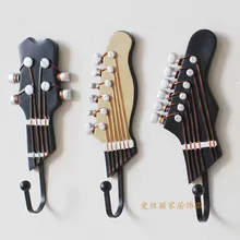 Американские оригинальные одинарные креативные декорационные крючки, крючки для пальто, креативные наборы для укладки трех гитарных крючков, набор из трех цен