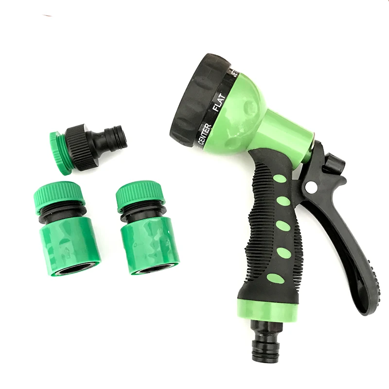 

Water Gun For Watering Hose Spray Gun Watering Lawn and Garden Irrigation Kit Adjustable Hose Nozzles 7 Pattern Car Wash IT237