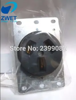 

ZWET EVSE charge socket50 Amp 3-Wire 125-250Volt BLACK 3 Wire Flush Mount 10-50A UL Approved original top quality