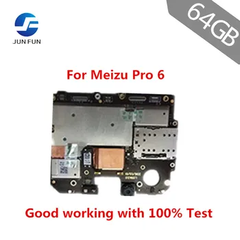 

JUN FUN Unlocked Mobile Electronic Panel Mainboard Motherboard Circuits Flex Cable With Firmware For Meizu Pro 6 Pro6 64GB