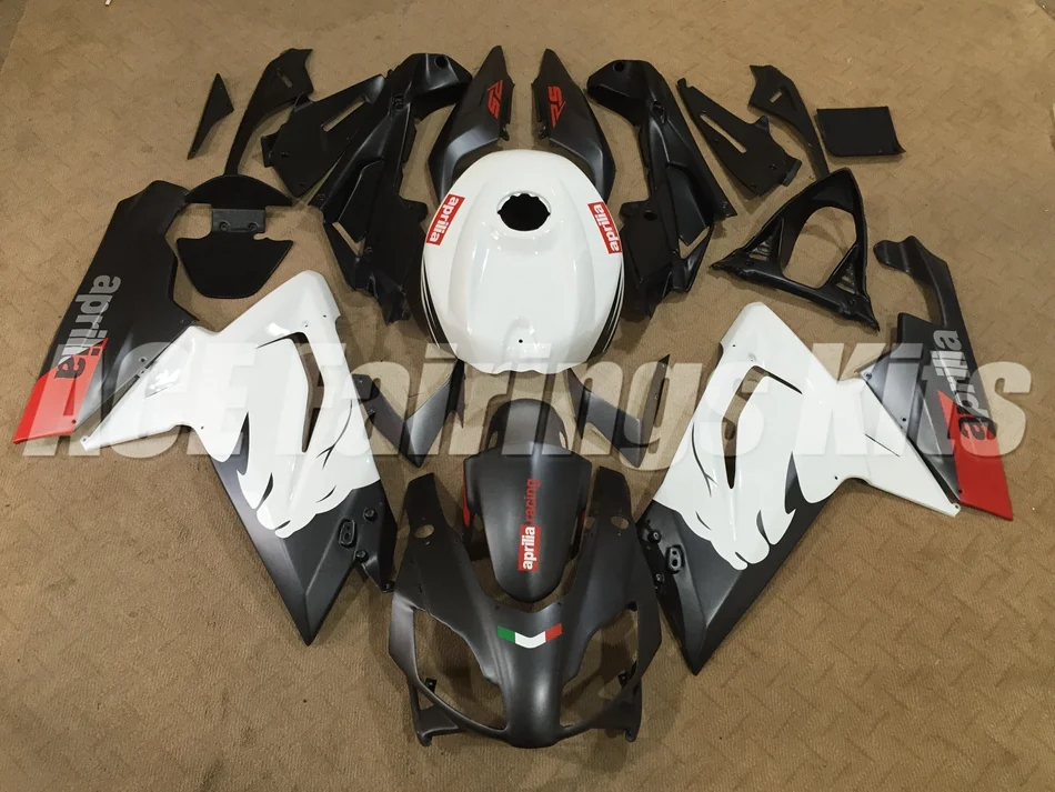 

New ABS Full Fairing kit + Tank cover Fit for Aprilia RS125 06 07 08 09 10 11 RS 125 2006 2007 2011 Fairings set black white