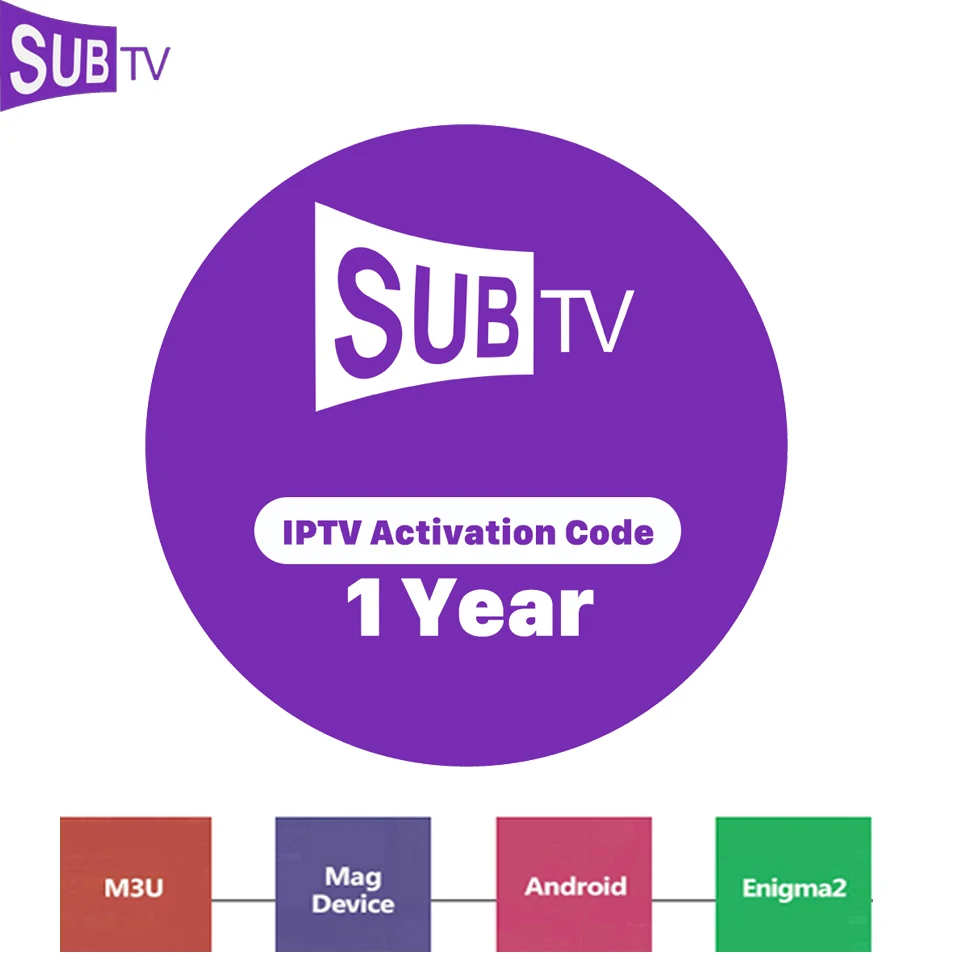 

France Abonnement IPTV Subtv 1 Year Portuguese Norway Denish Poland Arabic French EX-YU English TV Channels Code For Android M3U