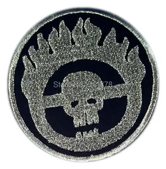

Mad Max Fury Road Silver Patch TV movie Embroidered sew on iron on patch punk rockabilly applique dropship Free Shipping