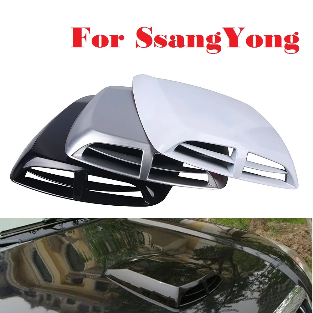 

Auto Wind Mesh Intake Scoop Turbo Bonnet Vent Cover Hood For SsangYong Actyon Chairman Korando Kyron Musso Nomad Rexton Tivoli
