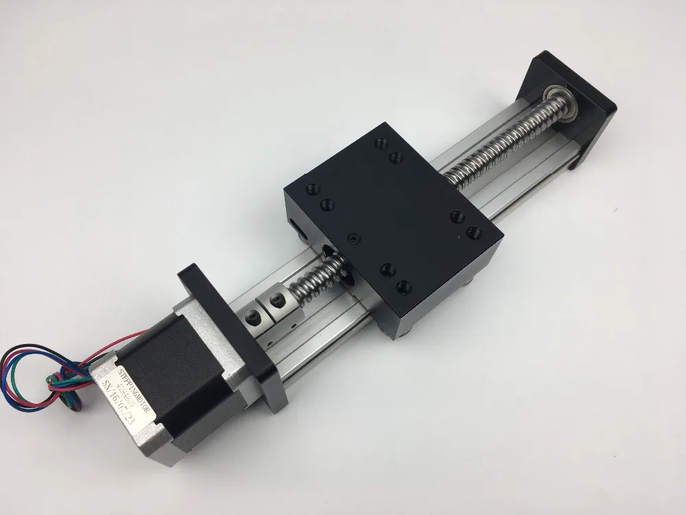 

High Precision Linear Modules effective stroke 100mm Ball screw SGK 1204 linear bearing NEMA 23 stepper motor for CNC table