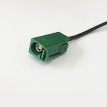 Fakra e женский SMB коаксиальный Разъем косичка кабель RG174 20 см " для автомобиля ТВ