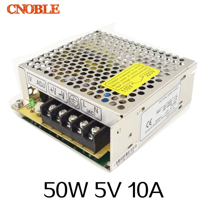 

5V 10A 50W Mini size LED Switching Power Supply Transformer 110V 220V AC to DC 5V output, for LED Strip light for CCTV