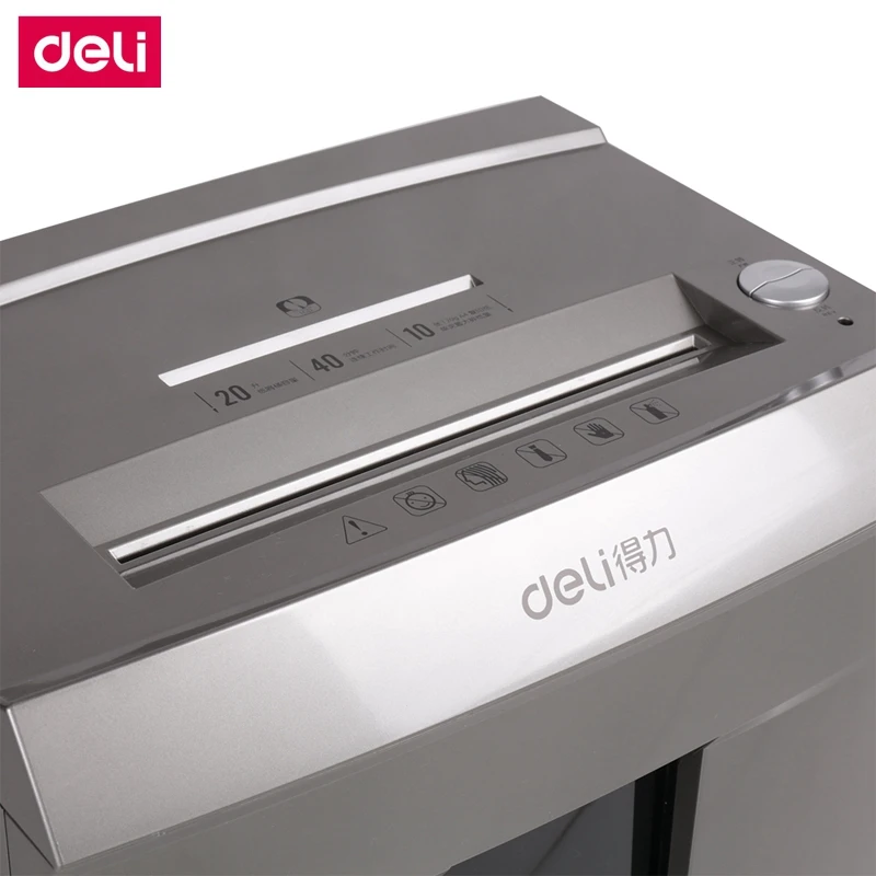 [ReadStar] Deli 9905 Электрический бумажный шредер офисный 20 л Объем 220-230VAC 200 Вт 10 штук автоматический стопор бумажный шредер Тип Ящика