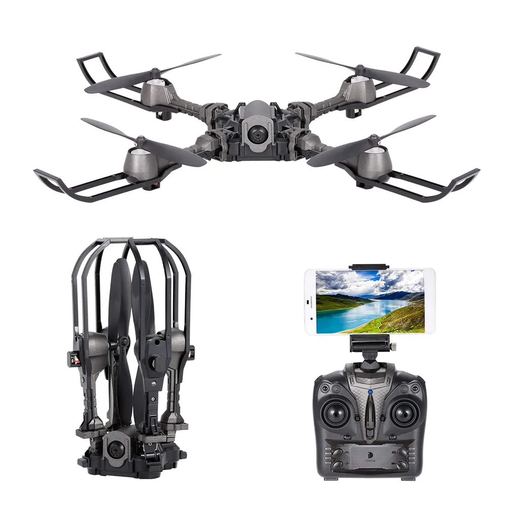 Оригинальная iDrone i5hw 2 4G 4CH 0.3MP HD камера WiFi FPV Дрон удержание высоты RC складной