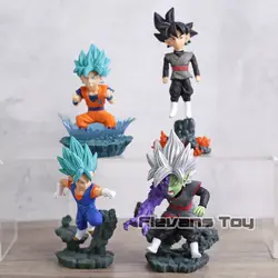 Banpresto Dragon Ball Супер WCD Гоку Vegetto розовый черный Гоку рисунок Brinquedos игрушечные лошадки Figurals куклы 4 шт./компл./