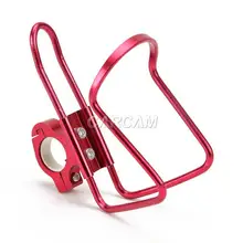 Bike Motorcycle Handlebar Mount Aluminum Alloy Drink Bottle Cup Holder Red