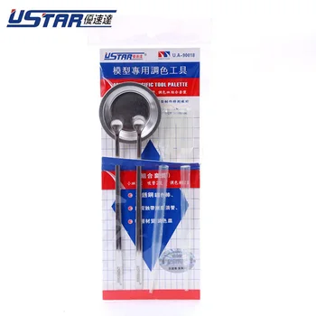 U-STAR UA90018 Painting Set 2 pcs Paint Stirrers 2 pcs Palettes 2 pcs Pipettes Hobby Painting Model Tools Accessory Model Building Kits TOOLS Warning: Minor use under the supervision of guardian 