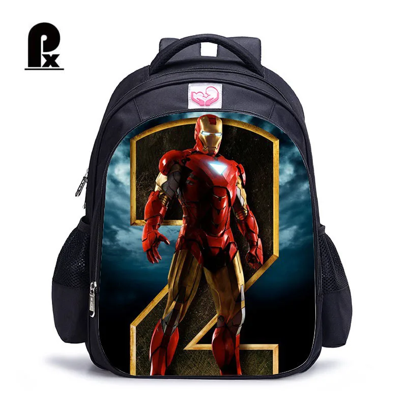 

2018 Children Backpack The Avengers Schoolbag Iran Man Backpack for Children Captain American for Boy Backpack Mochila Infantil