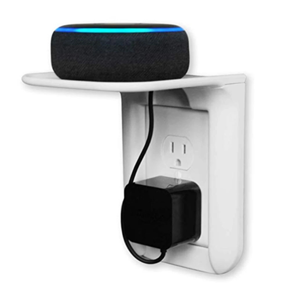 

Mobile Phone Charging Charger Rack Holder Hanger Shelf On Wall Plug Socket
