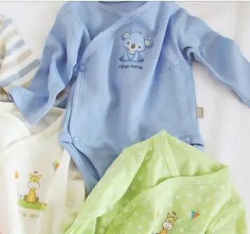 1pc blue Одежда для малышей; боди для малышей; пижамы с длинными рукавами для новорожденных; детская одежда; одежда для детей; одежда из хлопка - Цвет: 1pc blue
