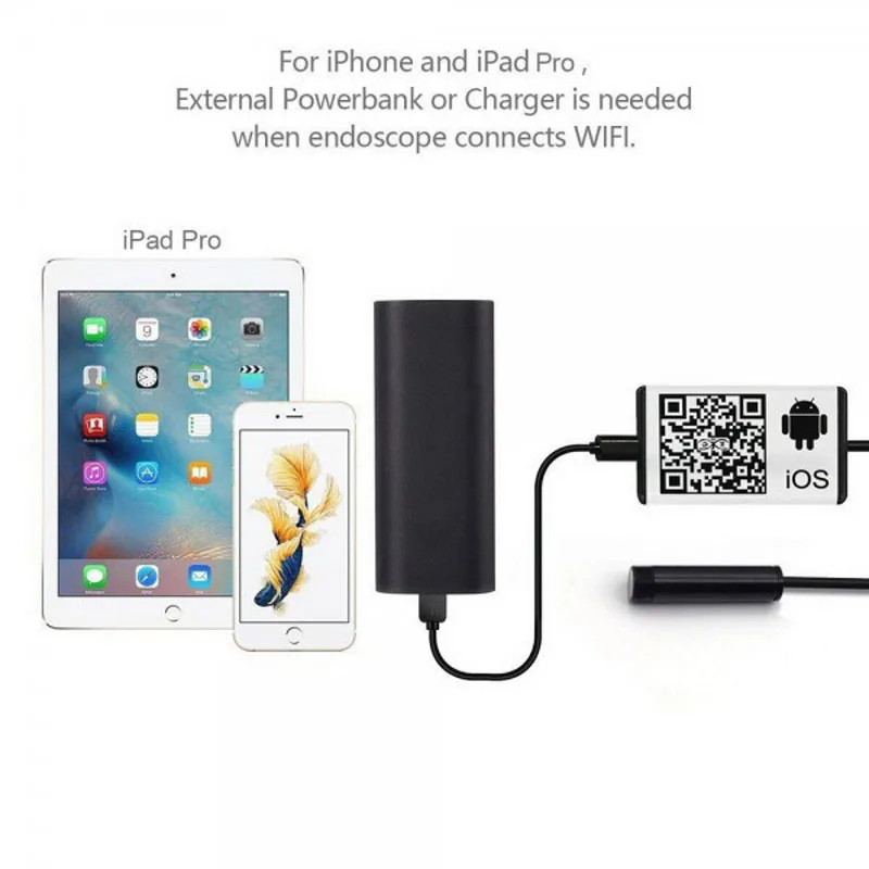 

1M CABLE PHONE WIFI ENDOSCOPE WIRELESS HD 720P WATERPROOF FOR ANDRIOD/IOS