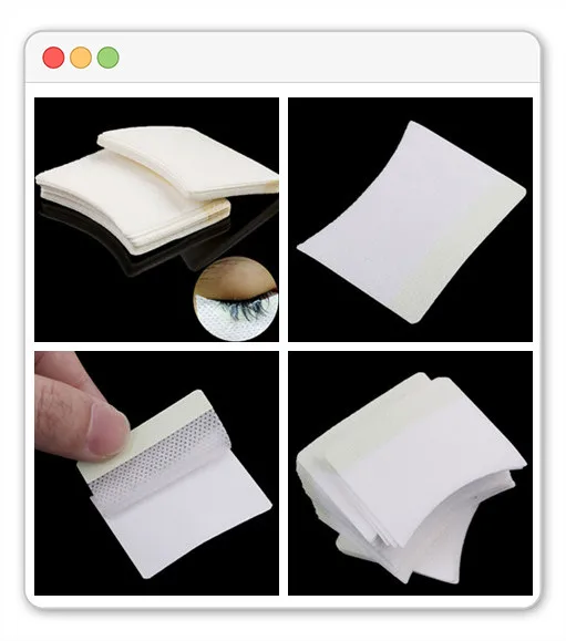 New 40/80PCS Disposable Eyelash Extension Patch Cotton Under Eye Pads Lash Sticker Wraps Eyelash Extension Patches Makeup Tool