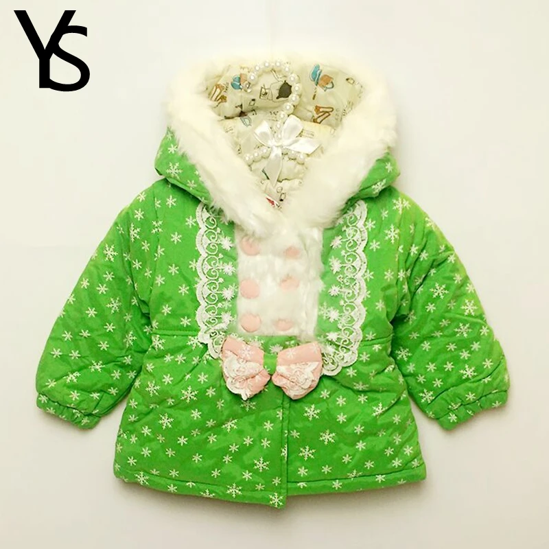 Sales! 9m 3T High Quality Baby Girls Warm Coat Toddler Cute Winter Coat