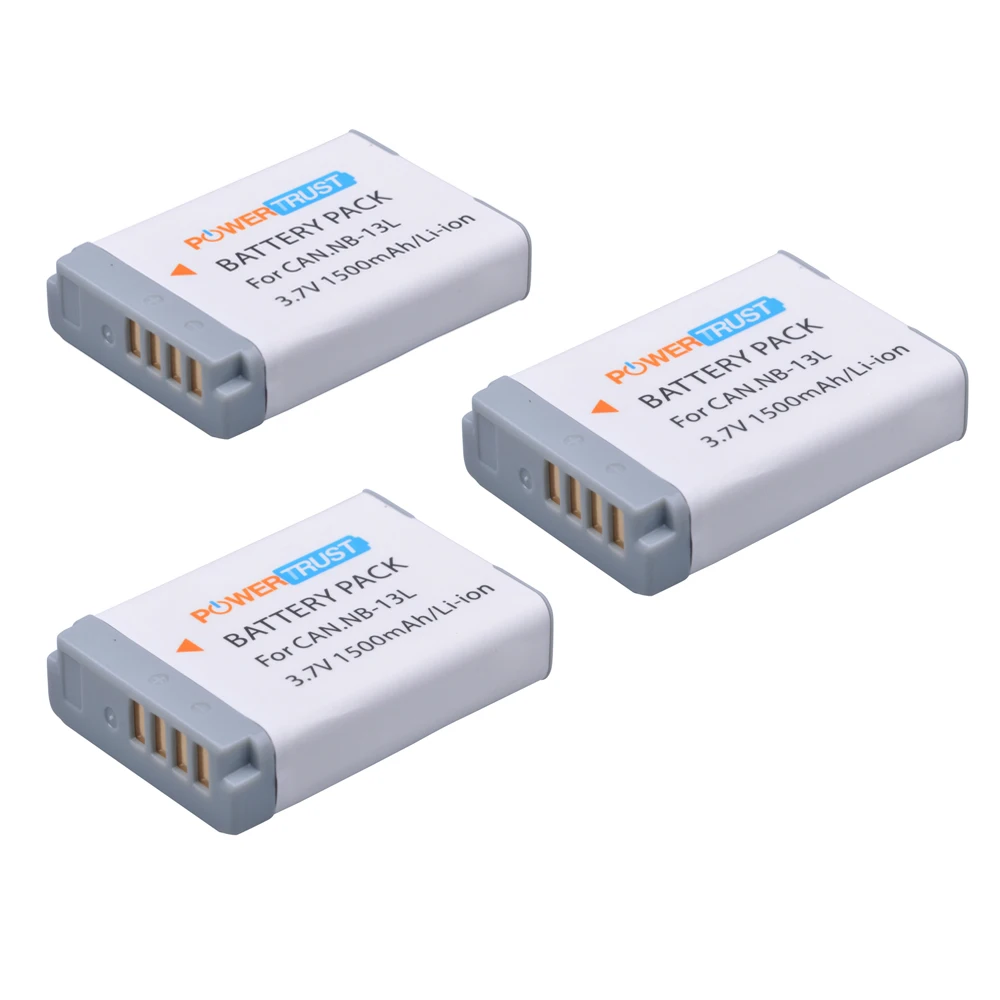 

3Pcs NB-13L NB 13L NB13L Battery for Canon PowerShot G5X G7X G9X G7 X Mark II G9 X,SX620 SX720 SX730 HS Digital Camera