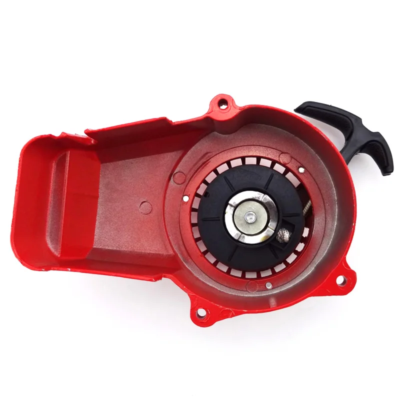 Red XLSION сплав Потяните Стартер для карманный мини велосипед 47cc 49cc 2 ход скутер малыш ATV Quad мотоциклов грязи мотоцикл части - Цвет: Red