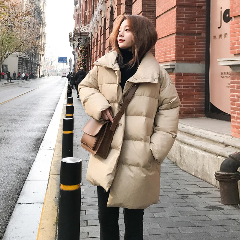 Lâche Veste Beige Nouveau Manteau Costume brown Vers Pain black Coton Épais Le Bas Dames 44ISaqvx