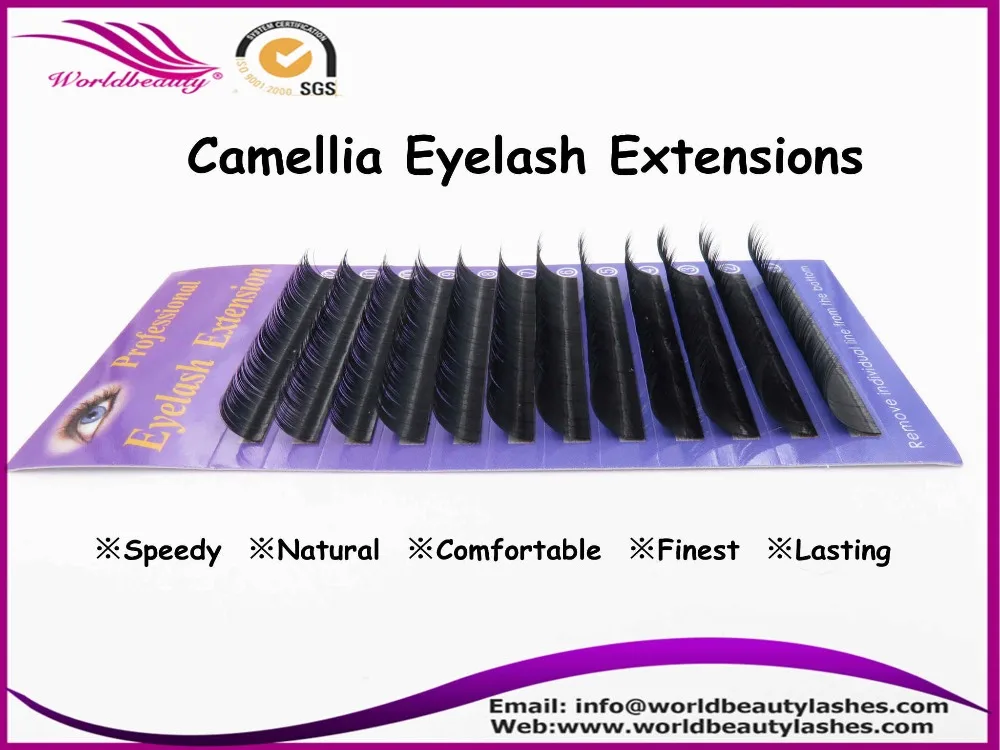 Free shipping new arrive mixed length 0 05 0 07 0 10 Camellia eyelash extension individual