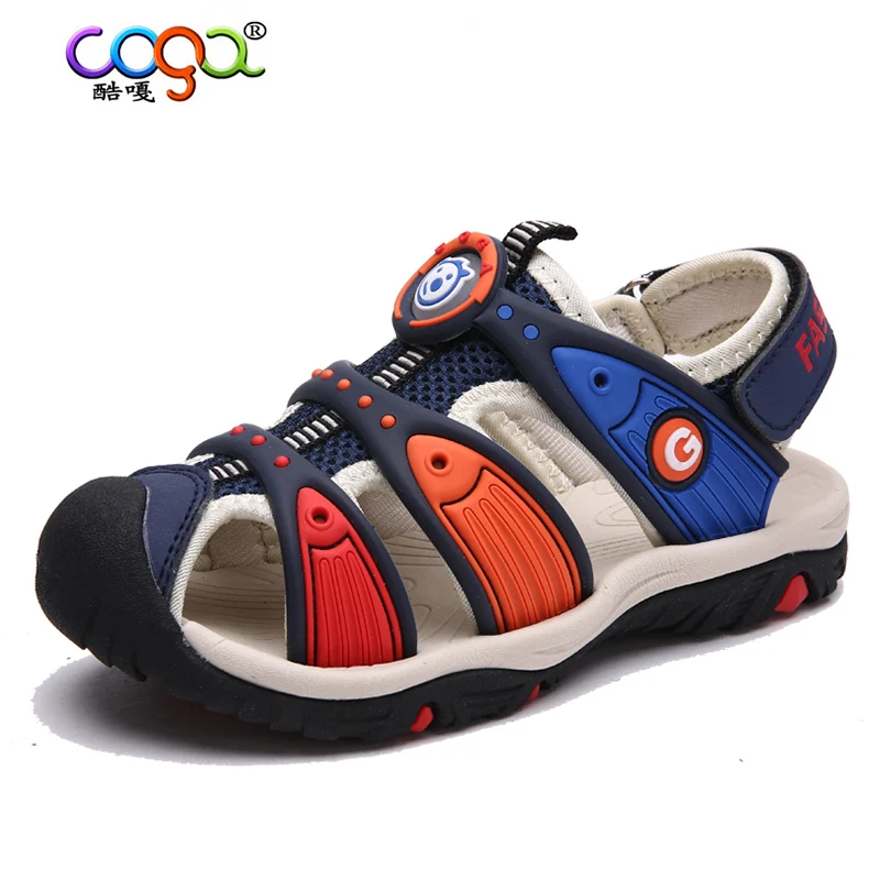 2017 Summer Kids Shoes Brand Closed Toe Toddler Boys Sandals Orthopedic Pu Leather Baby Boys Sandals Shoes High Quality