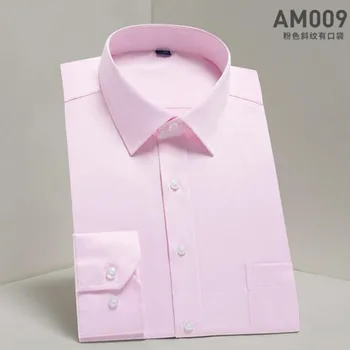 

Spring Autumn New Arrival Men Long Sleeve Pure Cotton Solid Color Formal Dress Shirts,Work Business Lapel Single Breasted Tops