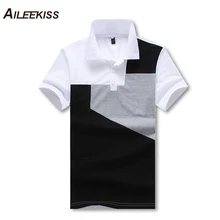 Летние Фирменная Новинка Мужское поло рубашка приходят Формальные Рубашки для Для мужчин Бизнес короткий рукав дышащая Для мужчин s Костюмы Slim Fit XT682