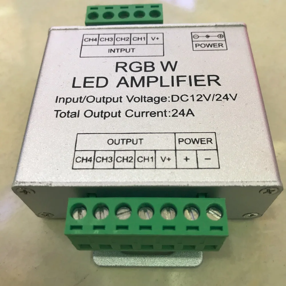 LED RGBW amplifier DC12/24V 24A RGBW strip amplifier for SMD5050 RGBW