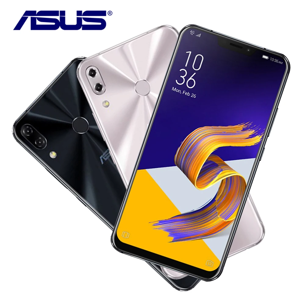 Новый Оригинальный Asus Zenfone 5Z ZS620KL 6G RAM 64G ROM 6 2 &quotQualcomm Snapdragon 845 Android 8 0 Face ID Быстрая